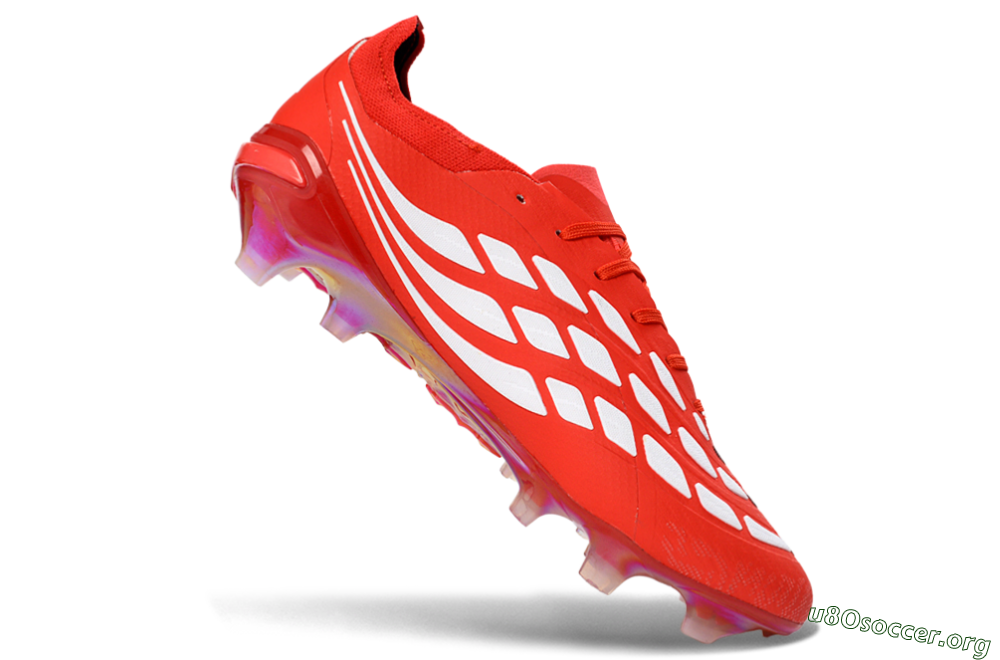 Adidas Predator 26 Elite FG Football Boots - Red/Bright Flame/Fiery Orange 4
