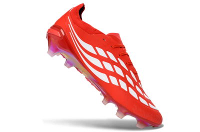 Adidas Predator 26 Elite FG Football Boots - Red/Bright Flame/Fiery Orange