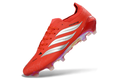 Adidas Predator 26 Elite FG Football Boots - Red/Bright Flame/Fiery Orange