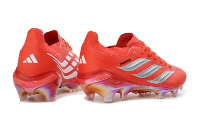 Adidas Predator 26 Elite FG Football Boots - Red/Bright Flame/Fiery Orange