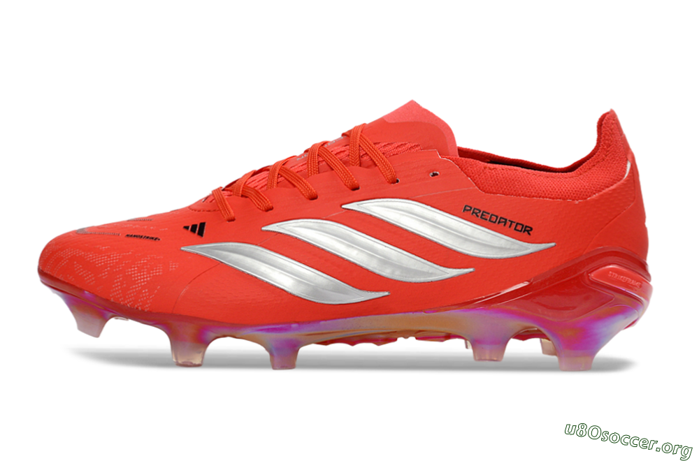 Adidas Predator 26 Elite FG Football Boots - Red/Bright Flame/Fiery Orange 3