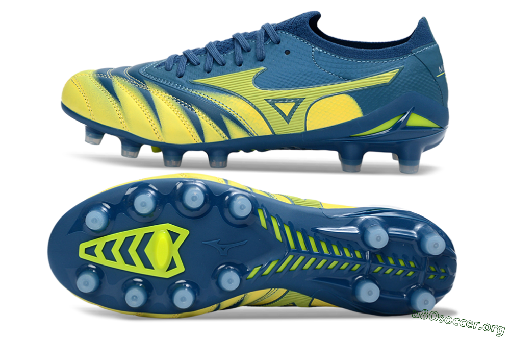 Mizuno Morelia Neo 4 FG Football Boots - Blue/Electric Yellow/Night Sky 1