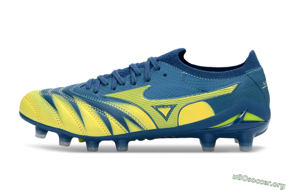 Mizuno Morelia Neo 4 FG Football Boots - Blue/Electric Yellow/Night Sky 3