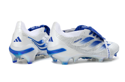 Adidas Predator 26 Elite Fold-Over Tongue FG Football Boots - White/Royal Blue/Cloud White
