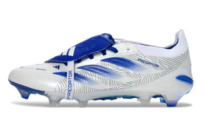 Adidas Predator 26 Elite Fold-Over Tongue FG Football Boots - White/Royal Blue/Cloud White