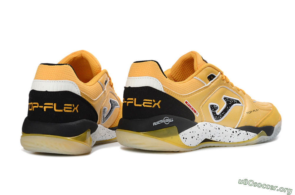 Joma Top Flex IC Football Shoes - Yellow/Bright Lemon/Sleek Black 6