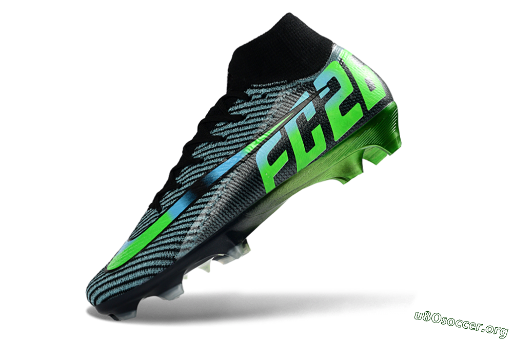 EAFC x Nike Air Zoom Mercurial Superfly 10 Elite FG Football Boots - Black/Neon Green/Blue Shade 5