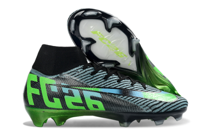 EAFC x Nike Air Zoom Mercurial Superfly 10 Elite FG Football Boots - Black/Neon Green/Blue Shade