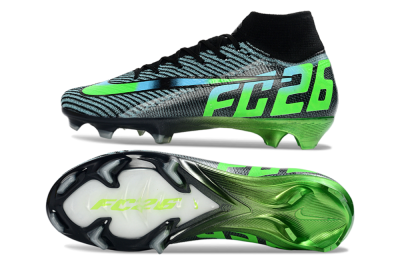 EAFC x Nike Air Zoom Mercurial Superfly 10 Elite FG Football Boots - Black/Neon Green/Blue Shade