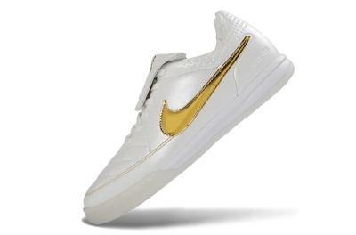 Nike Tiempo Legend SE IC Football Shoes - White/Metallic Gold/Classic White