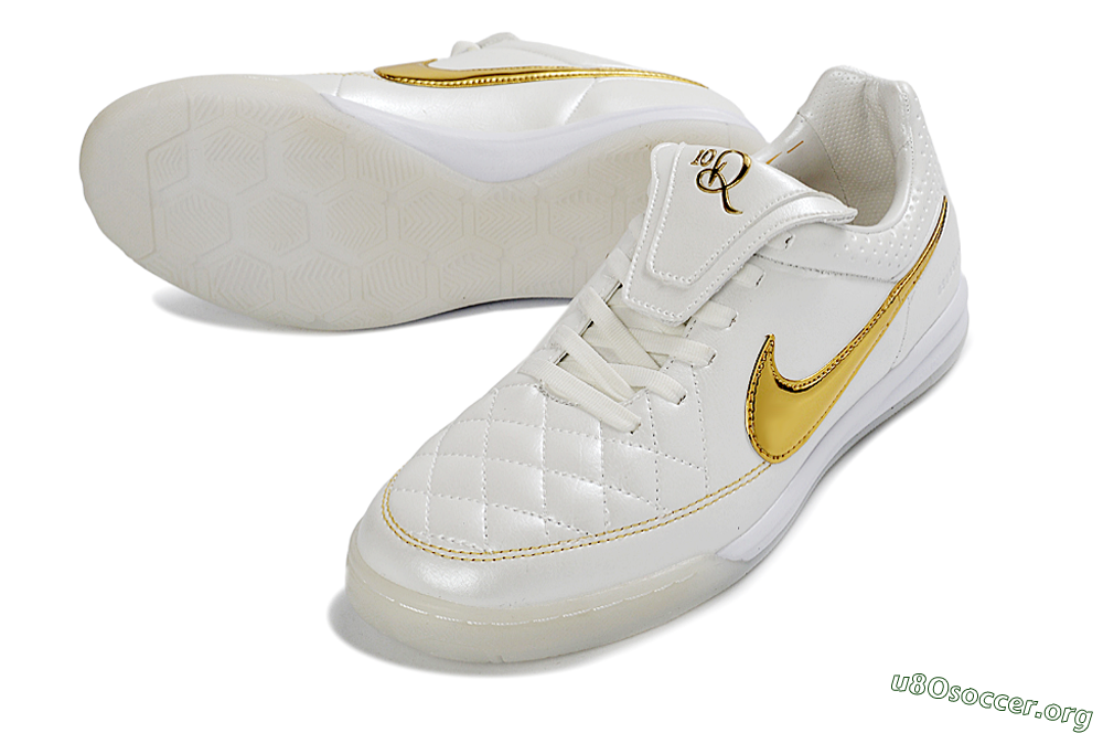 Nike Tiempo Legend SE IC Football Shoes - White/Metallic Gold/Classic White 0