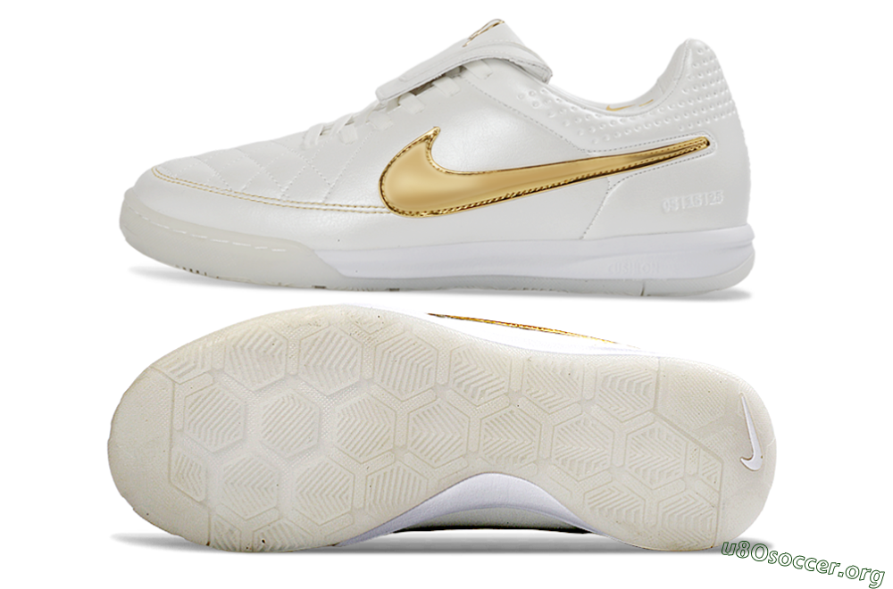 Nike Tiempo Legend SE IC Football Shoes - White/Metallic Gold/Classic White 1