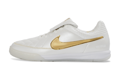 Nike Tiempo Legend SE IC Football Shoes - White/Metallic Gold/Classic White