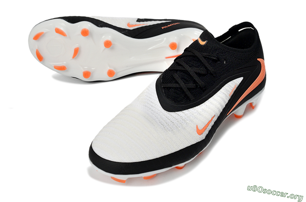 Nike Phantom 6 Elite Low FG Football Boots - Black/Bright Orange/White 0