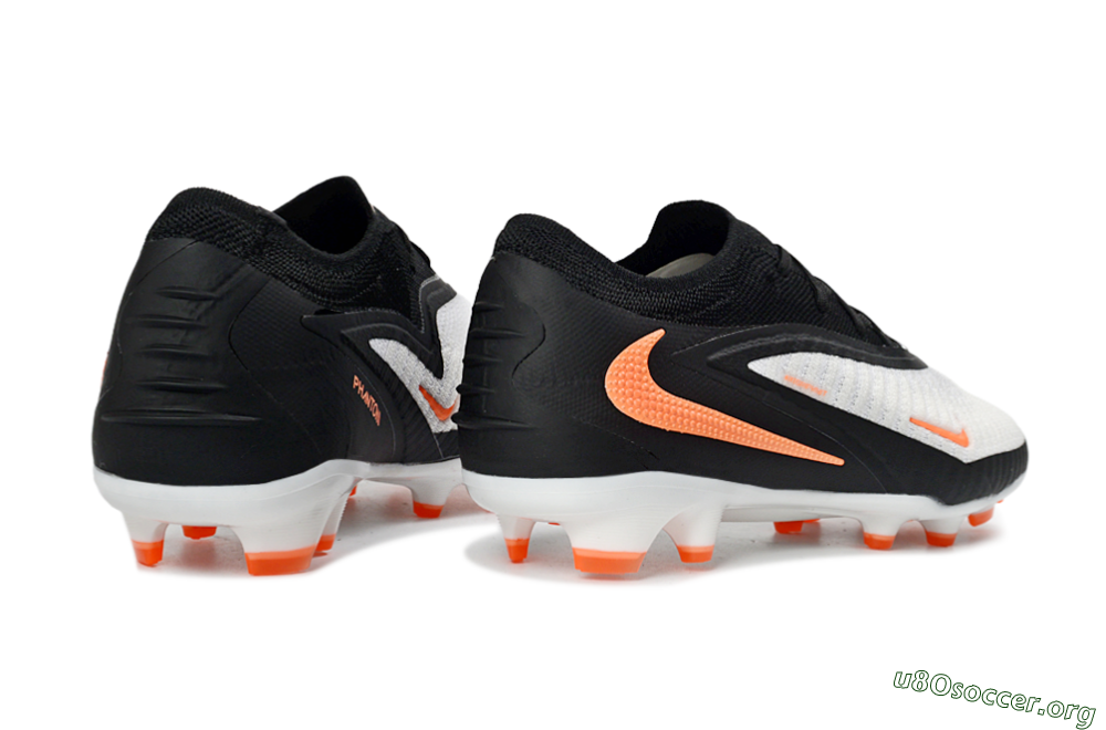 Nike Phantom 6 Elite Low FG Football Boots - Black/Bright Orange/White 6