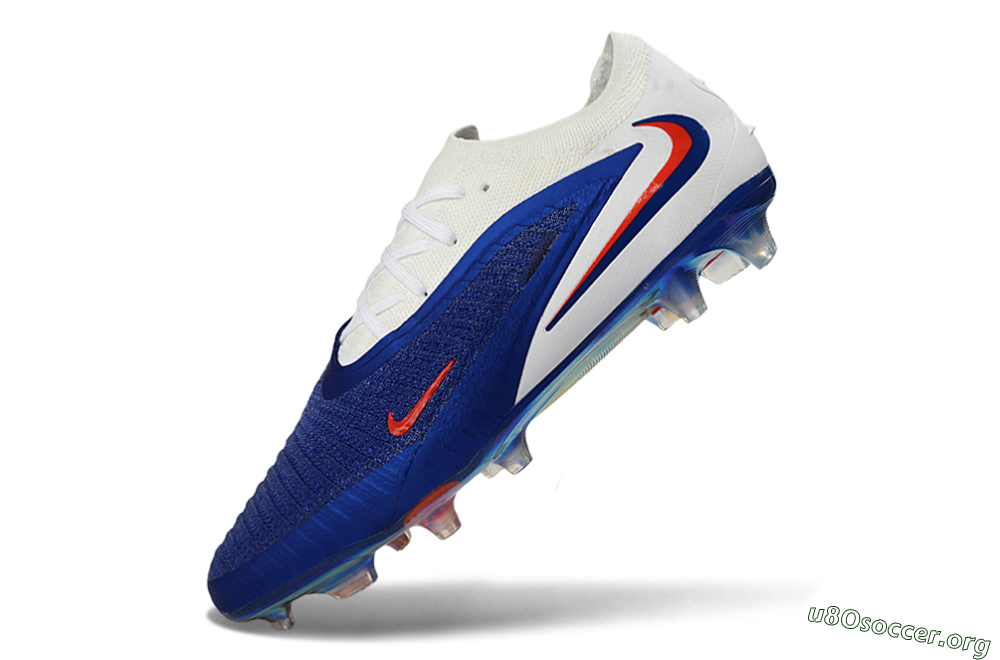 Nike Phantom 6 Elite Low FG Football Boots - Blue/Electric Blue/Fiery Orange 5