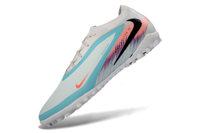 Nike Phantom 6 Elite Low TF Football Shoes - White/Aqua Blue/Coral Pink