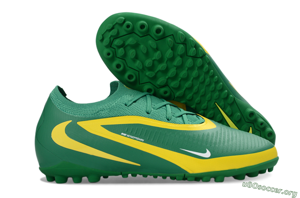 Nike Phantom 6 Elite Low TF Football Shoes - Green/Lime Green/Sunshine Yellow 2