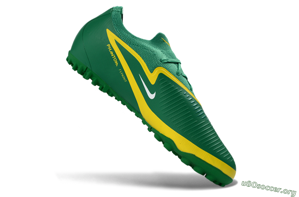 Nike Phantom 6 Elite Low TF Football Shoes - Green/Lime Green/Sunshine Yellow 4