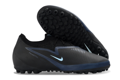Nike Phantom 6 Elite Low TF Football Shoes - Black/Navy Blue/Light Aqua