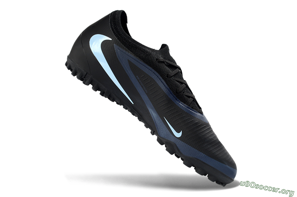 Nike Phantom 6 Elite Low TF Football Shoes - Black/Navy Blue/Light Aqua 4
