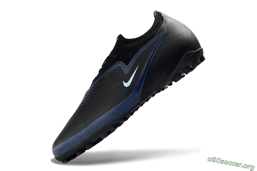 Nike Phantom 6 Elite Low TF Football Shoes - Black/Navy Blue/Light Aqua 5