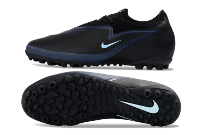 Nike Phantom 6 Elite Low TF Football Shoes - Black/Navy Blue/Light Aqua