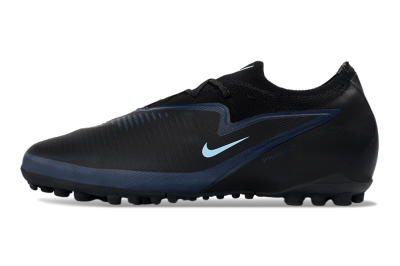 Nike Phantom 6 Elite Low TF Football Shoes - Black/Navy Blue/Light Aqua