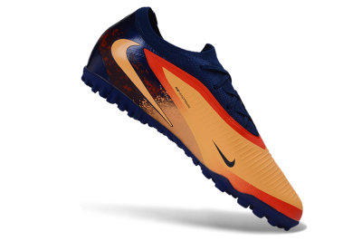 Nike Phantom 6 Elite Low TF Football Shoes - Orange/Navy Blue/Crimson Red