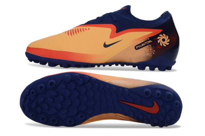 Nike Phantom 6 Elite Low TF Football Shoes - Orange/Navy Blue/Crimson Red