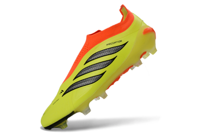 Adidas Predator 26 Elite Laceless FG Football Boots - Yellow/Electric Yellow/Fiery Orange