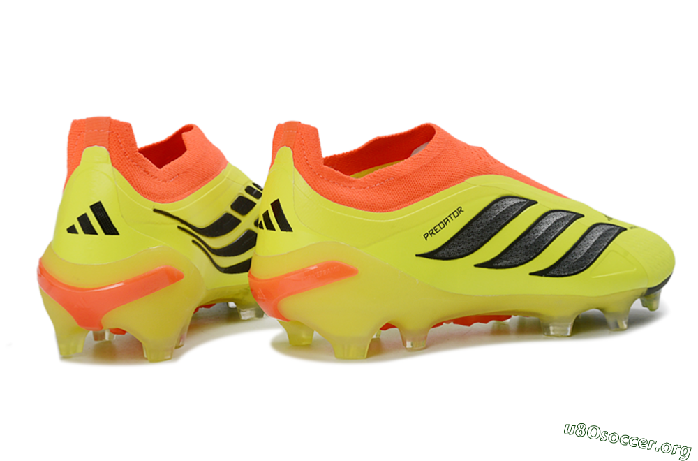 Adidas Predator 26 Elite Laceless FG Football Boots - Yellow/Electric Yellow/Fiery Orange 6