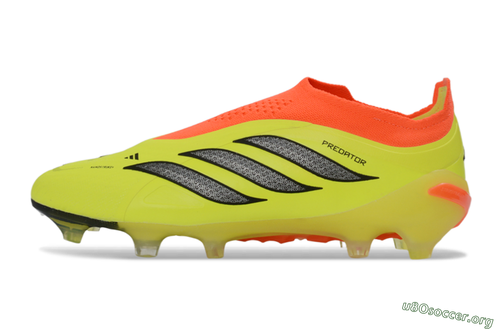 Adidas Predator 26 Elite Laceless FG Football Boots - Yellow/Electric Yellow/Fiery Orange 3