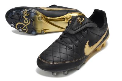 Nike Tiempo Legend SE FG Football Boots - Black/Gold/Sleek Black