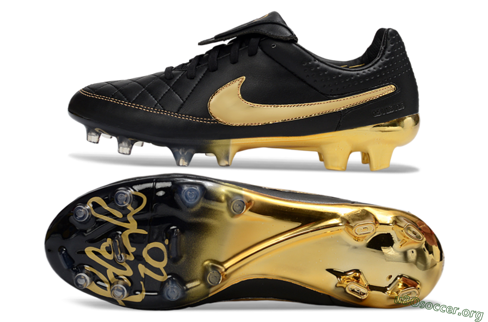 Nike Tiempo Legend SE FG Football Boots - Black/Gold/Sleek Black 1