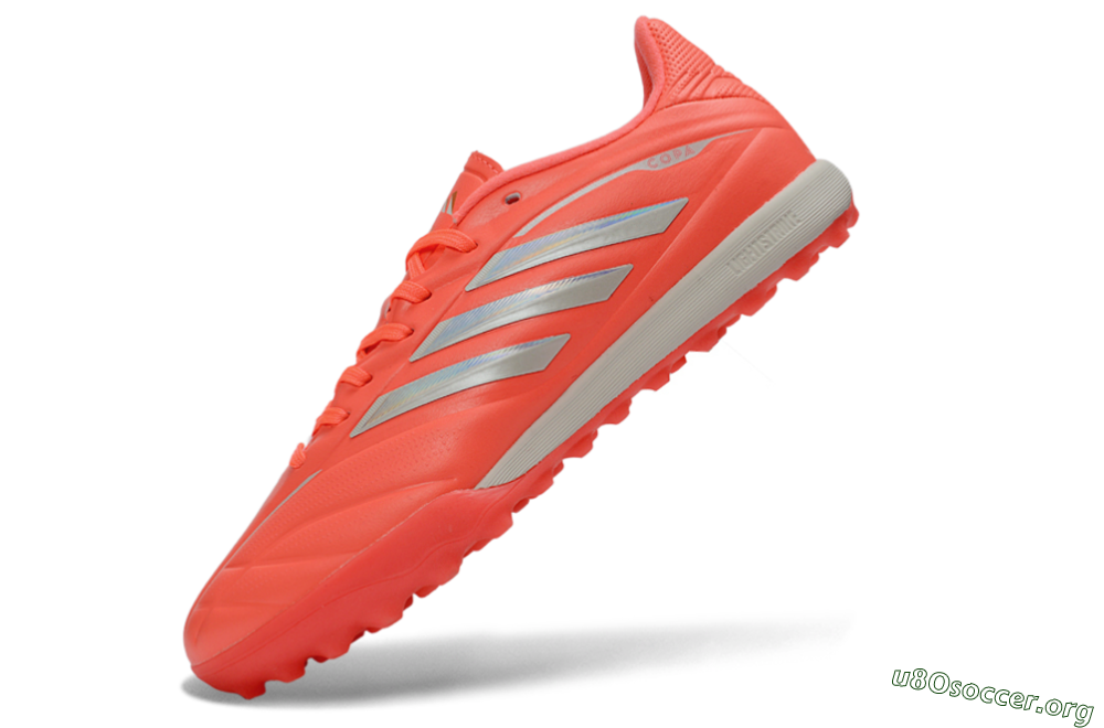 Adidas Copa Pure 3 Elite TF Football Shoes - Coral/Bright Coral/Light Grey 5