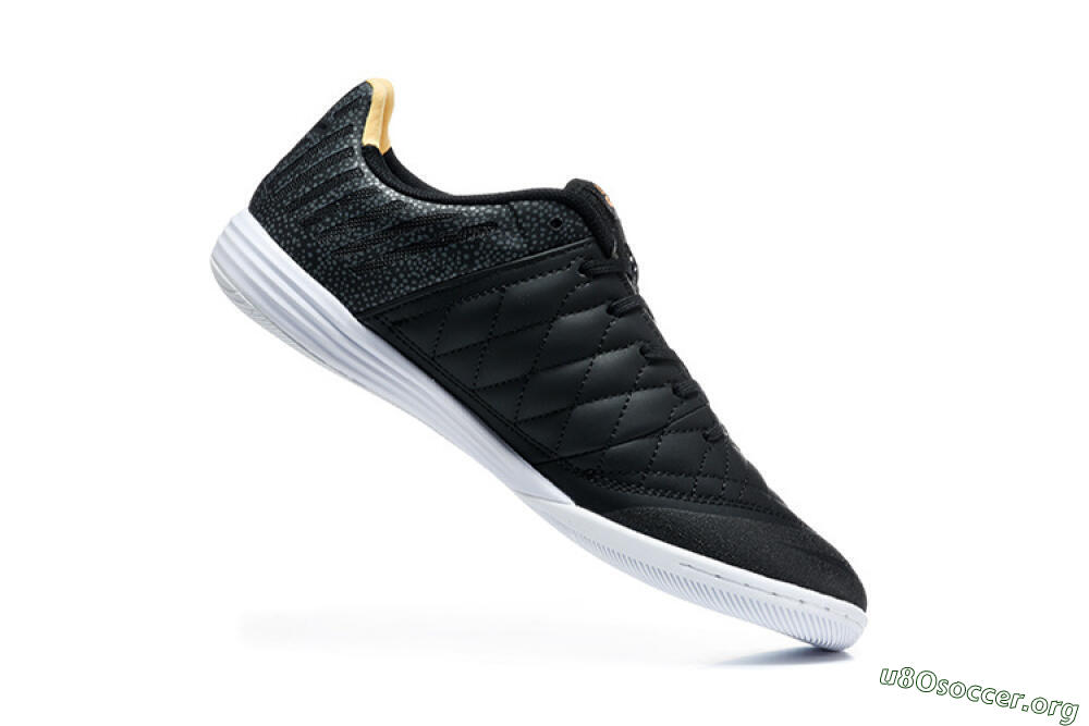 Nike Lunar Gato 2 IC Football Shoes - Black/Charcoal Gray/Flame Orange 7