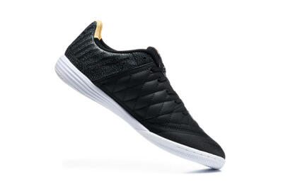 Nike Lunar Gato 2 IC Football Shoes - Black/Charcoal Gray/Flame Orange