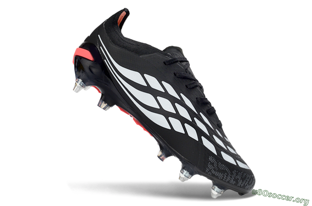 Adidas Predator 26 Elite SG Football Boots - Black/Electric Red/Steel Grey 4