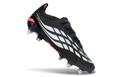 Adidas Predator 26 Elite SG Football Boots - Black/Electric Red/Steel Grey