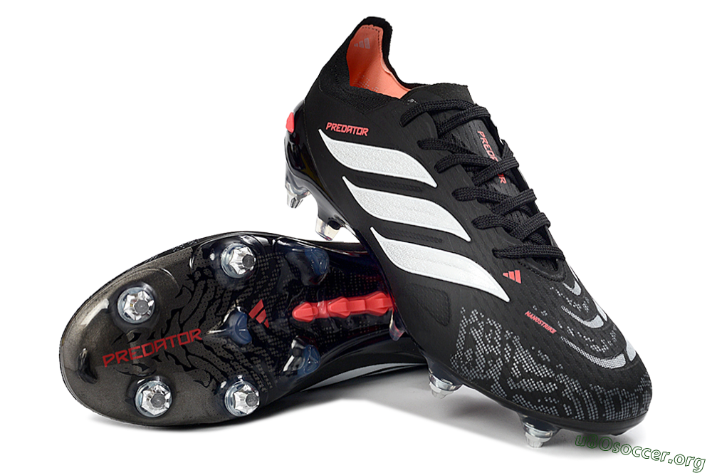 Adidas Predator 26 Elite SG Football Boots - Black/Electric Red/Steel Grey 0