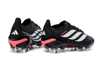 Adidas Predator 26 Elite SG Football Boots - Black/Electric Red/Steel Grey