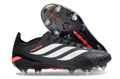 Adidas Predator 26 Elite SG Football Boots - Black/Electric Red/Steel Grey
