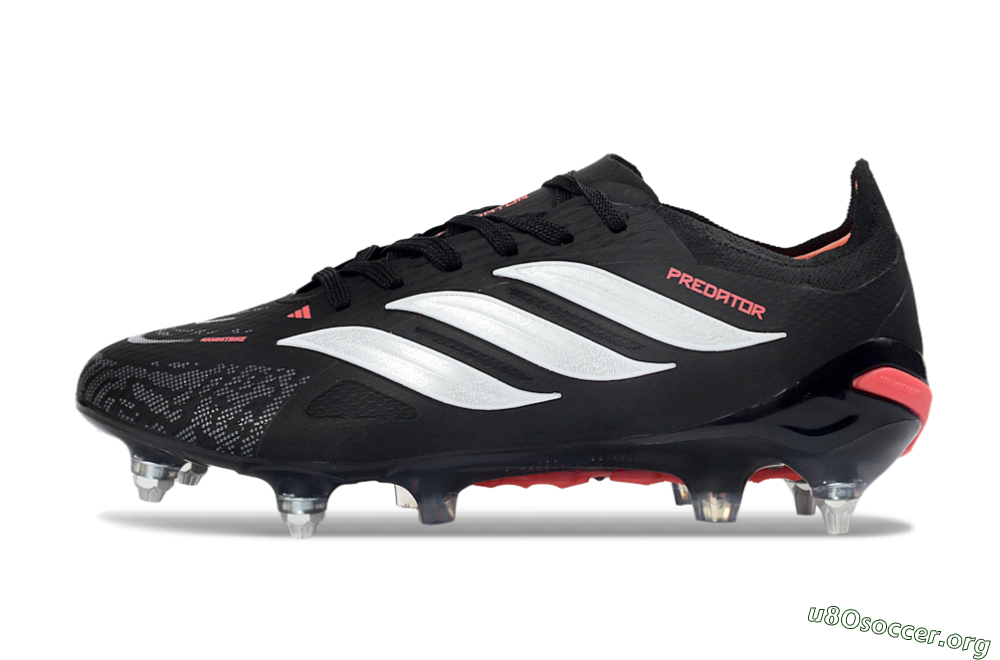 Adidas Predator 26 Elite SG Football Boots - Black/Electric Red/Steel Grey 3