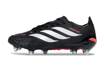 Adidas Predator 26 Elite SG Football Boots - Black/Electric Red/Steel Grey