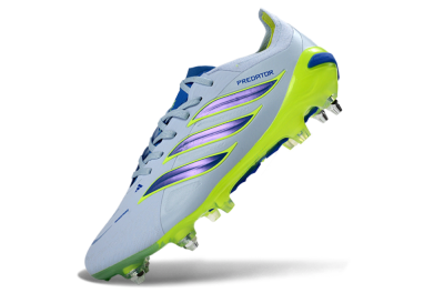 Adidas Predator 26 Elite SG Football Boots - Blue/Lime Green/Light Blue