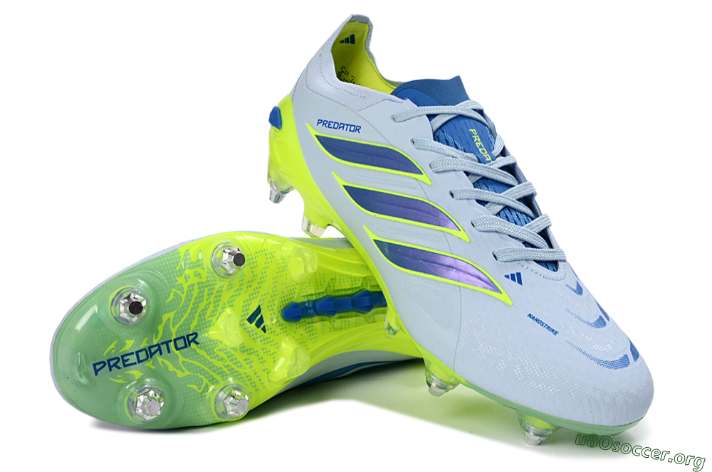 Adidas Predator 26 Elite SG Football Boots - Blue/Lime Green/Light Blue 0