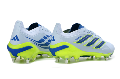 Adidas Predator 26 Elite SG Football Boots - Blue/Lime Green/Light Blue