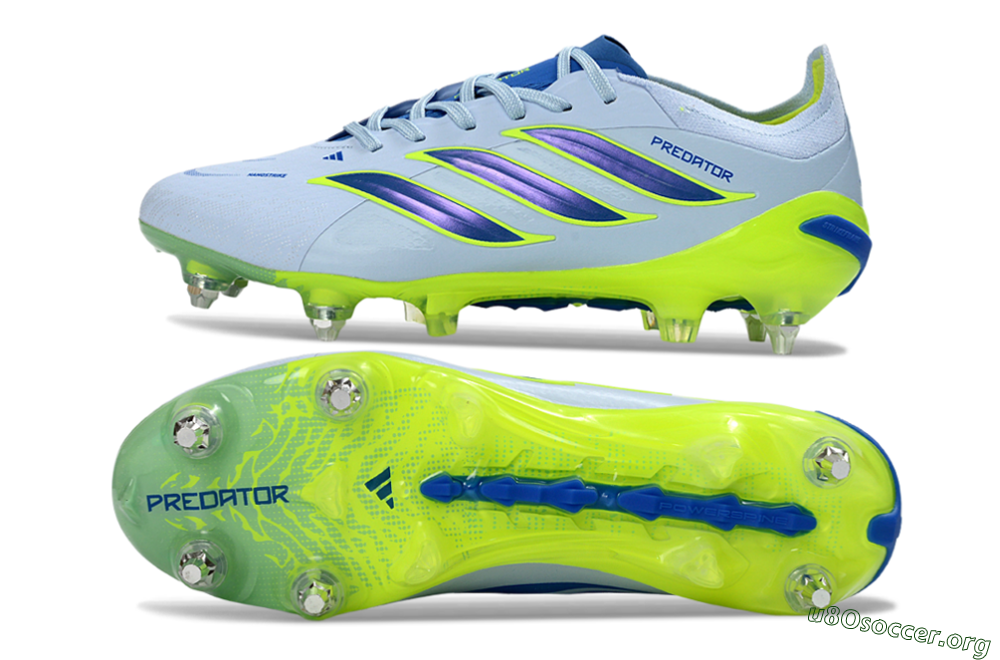 Adidas Predator 26 Elite SG Football Boots - Blue/Lime Green/Light Blue 1