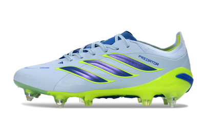 Adidas Predator 26 Elite SG Football Boots - Blue/Lime Green/Light Blue